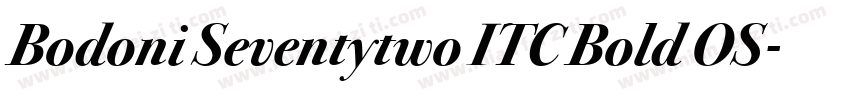Bodoni Seventytwo ITC Bold OS字体转换